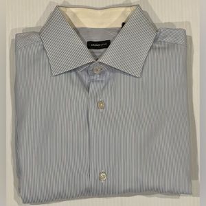 Atelier Prive Button Down Men’s Long Sleeve  Shirt 38/14.5 French Cuffs Striped